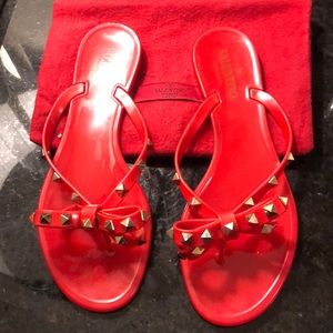 Valentino Rockstud Flip Flops